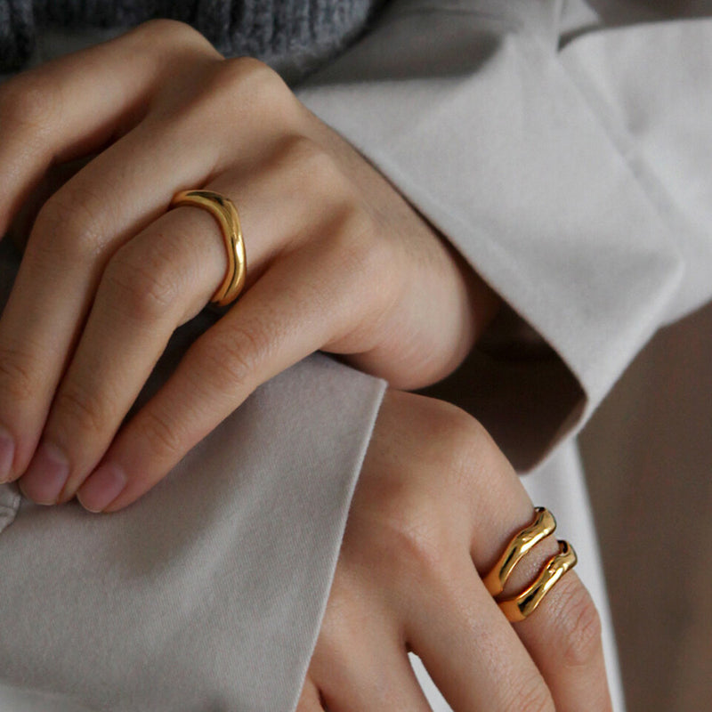 "Soulmate" Stackable Gold Ring