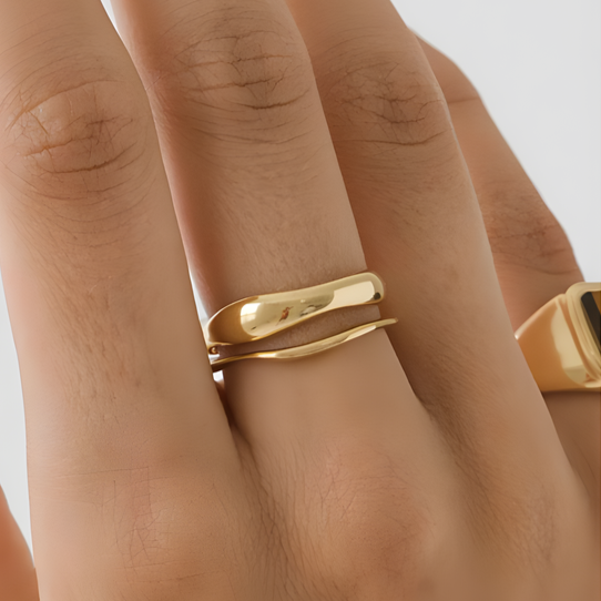 "Soulmate" Stackable Gold Ring